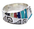 Southwest Multicolor Water Wave Jewelry Ring Size 7-3/4 YS68321